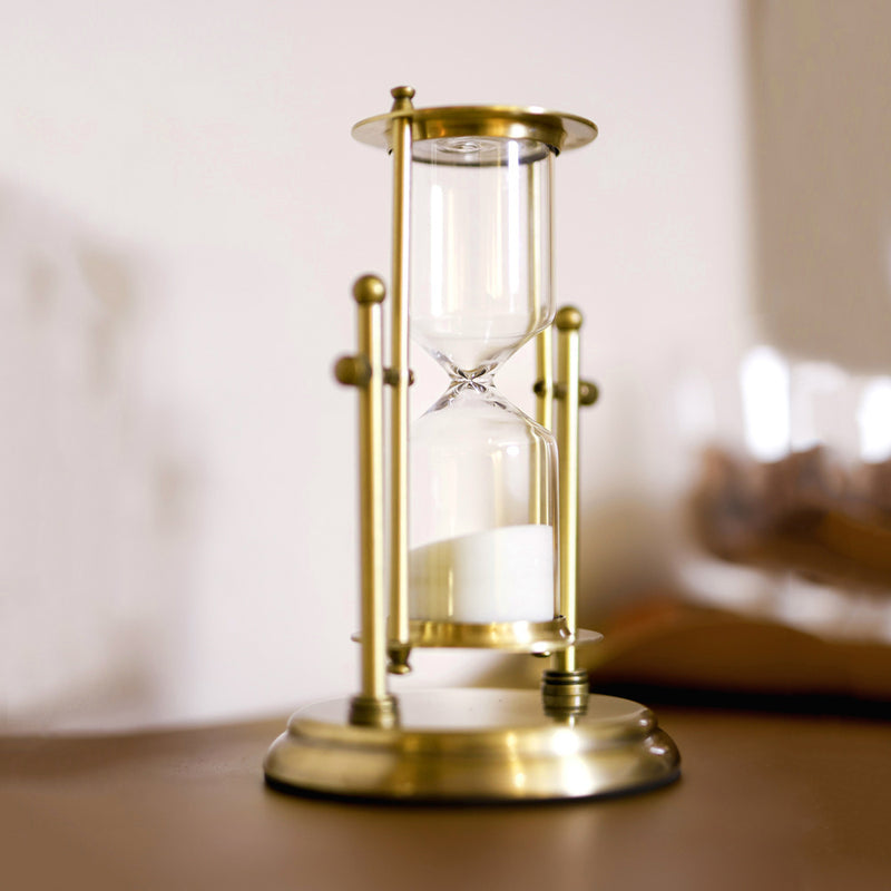 Vintage Hourglass Medium - Brass