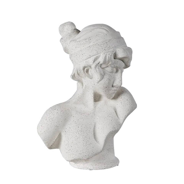 Enhabit Woman Bust Decorative Sculpture Large - Stone White - Modern Quests