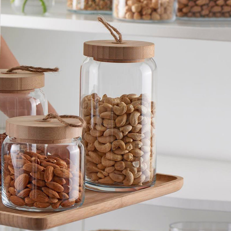 Woody Storage Jar with Lid - Large