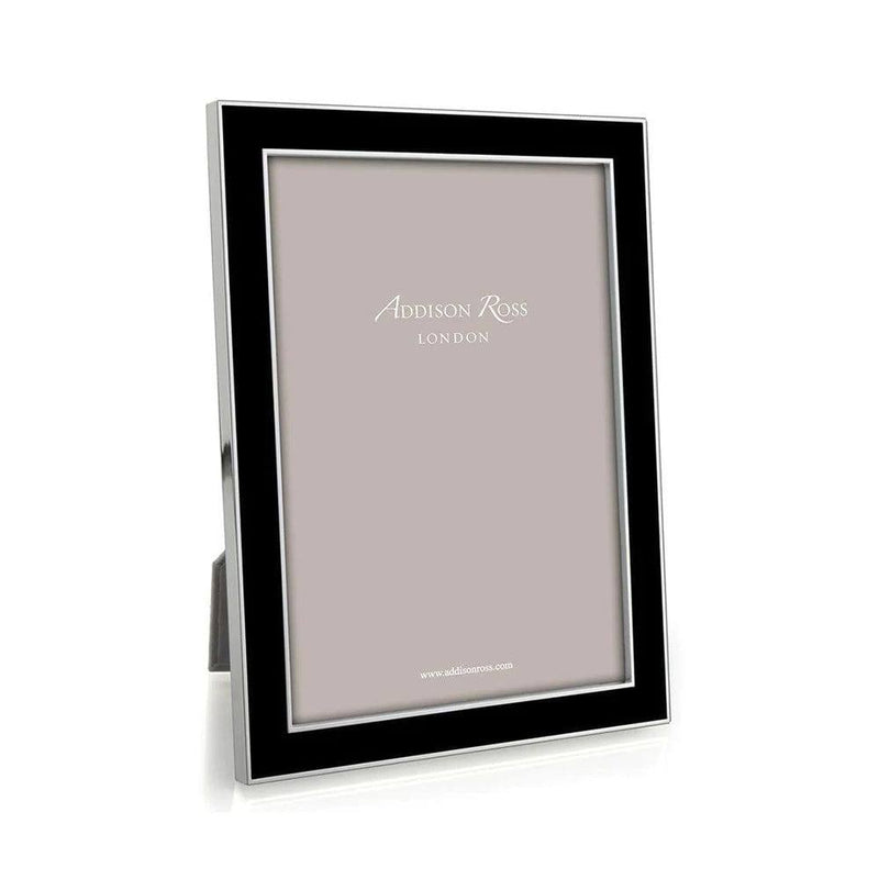 Addison Ross Black Enamel & Silver Frame - Large - Modern Quests