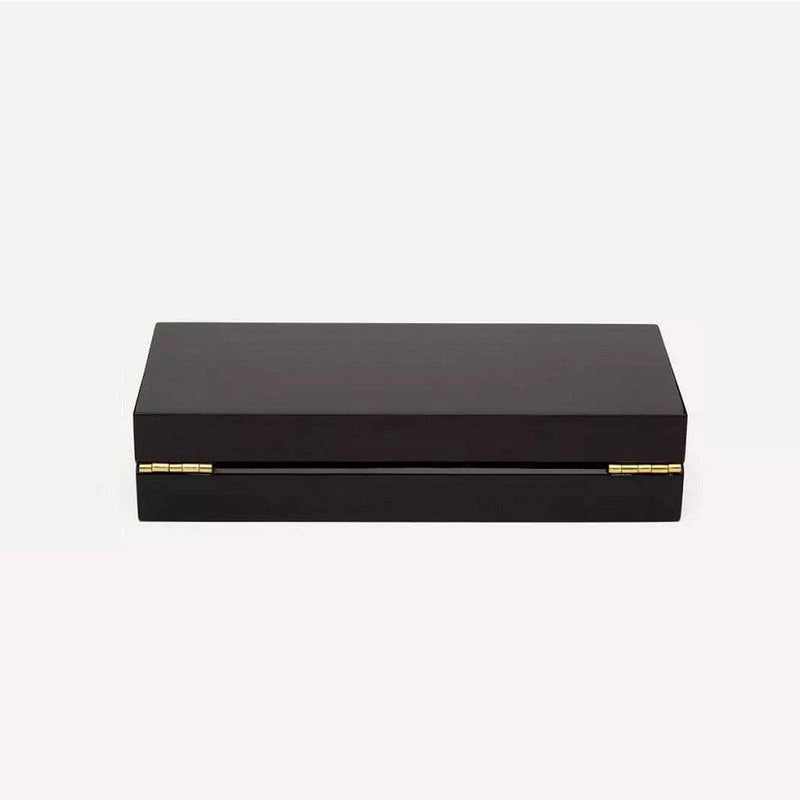 Addison Ross Lacquer Jewellery Box Small - Black Gold - Modern Quests