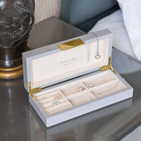 Addison Ross Lacquer Jewellery Box Small - Chiffon Gold - Modern Quests