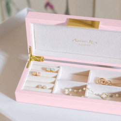 Addison Ross Lacquer Jewellery Box Small - Pink Gold - Modern Quests