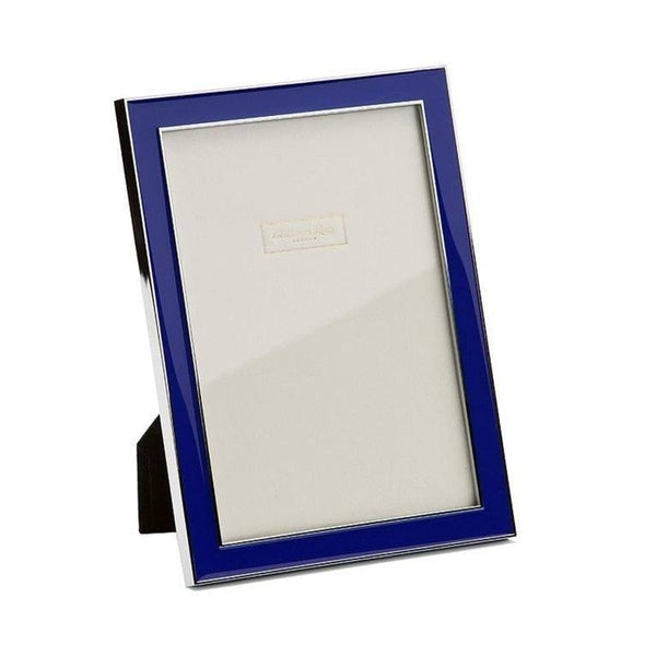 Addison Ross Royal Blue Enamel & Silver Frame - Medium