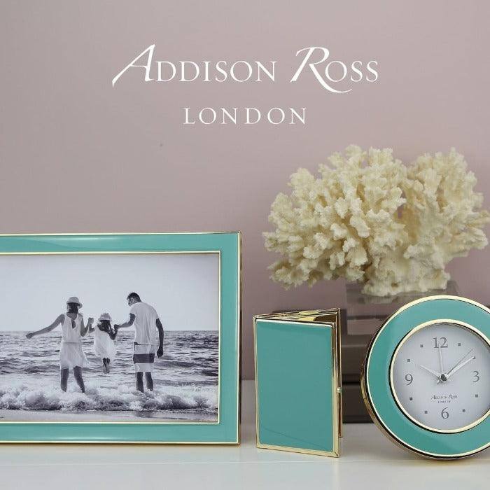 Addison Ross Turquoise Blue Enamel & Gold Frame - Medium - Modern Quests