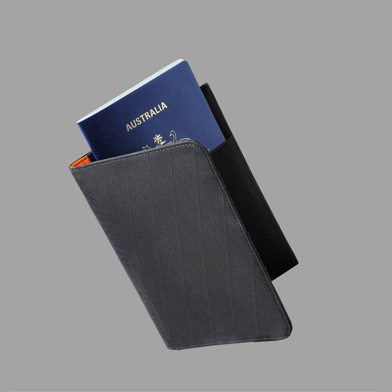 ALPAKA ARK Bifold Passport Wallet - Black VX21