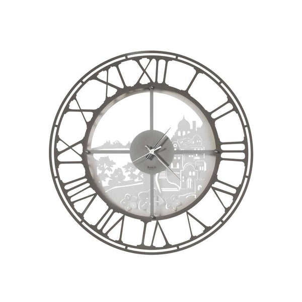 Arti & Mestieri Italy Italy At A Glance Wall Clock XL - Ivory & Mud - Modern Quests