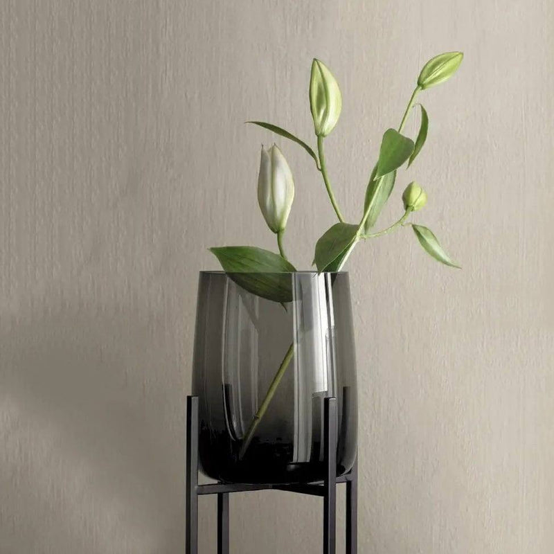 ASA Selection Germany Ajana Glass Vase Large - Grey - Modern Quests