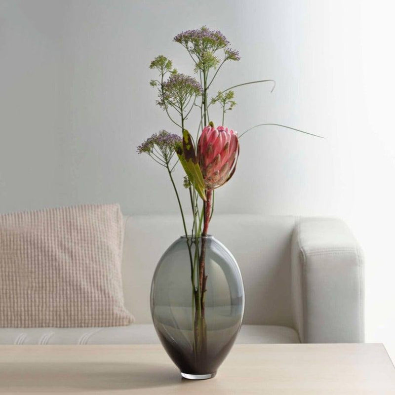 ASA Selection Germany Mara Glass Vase - Grey - Modern Quests