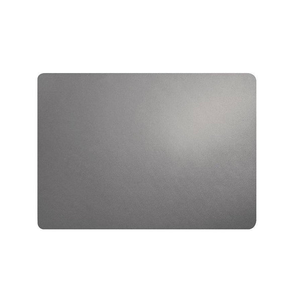 ASA Selection Germany Rectangular Fine Faux Leather Placemats, Set of 2 - Cement - Modern Quests