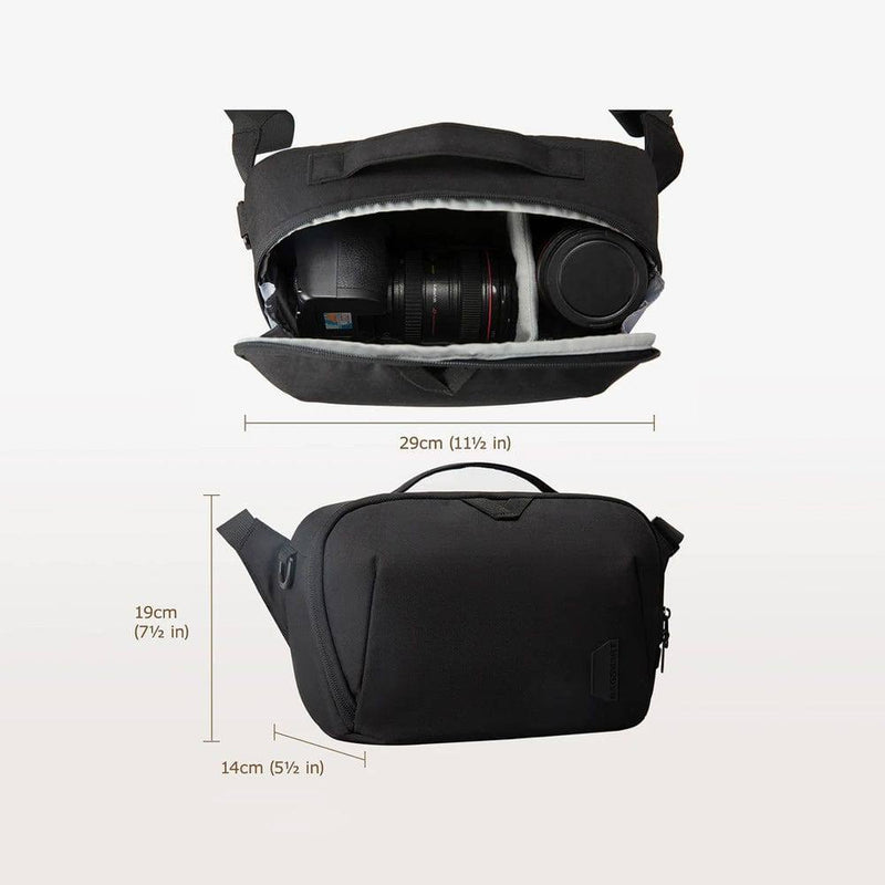 Bagsmart DSLR Crossbody Camera Bag - Black