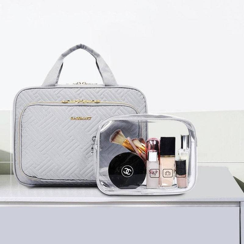 B.I.Y Travel Makeup Storage Bag | Portable Cosmetic Organizer Beg for  Luggage | 便攜旅行化妆收纳包 PU Pink Medium 34 | PGMall