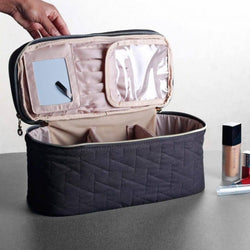 Bagsmart Peri Dual-Layer Vanity Bag - Black - Modern Quests