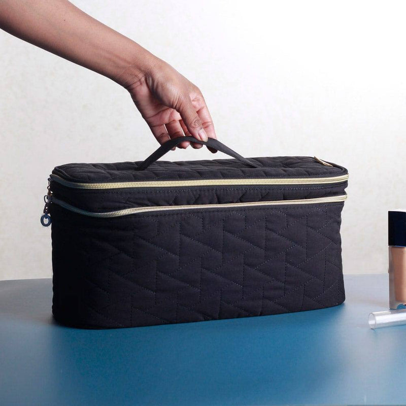 Bagsmart Peri Dual-Layer Vanity Bag - Black - Modern Quests