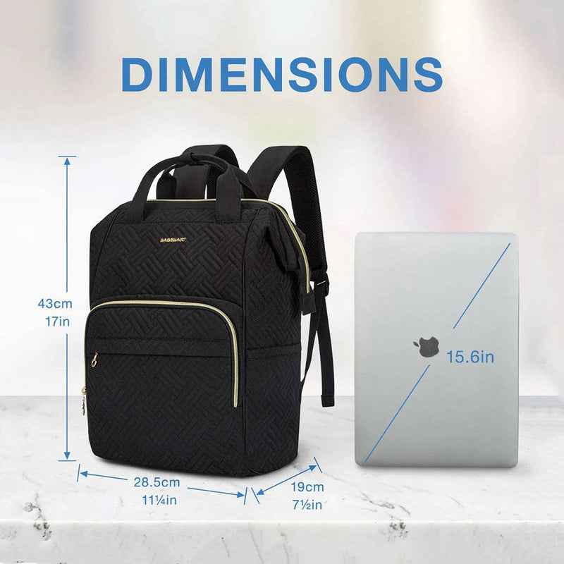 Bagsmart Travel Laptop Backpack - Cross Black