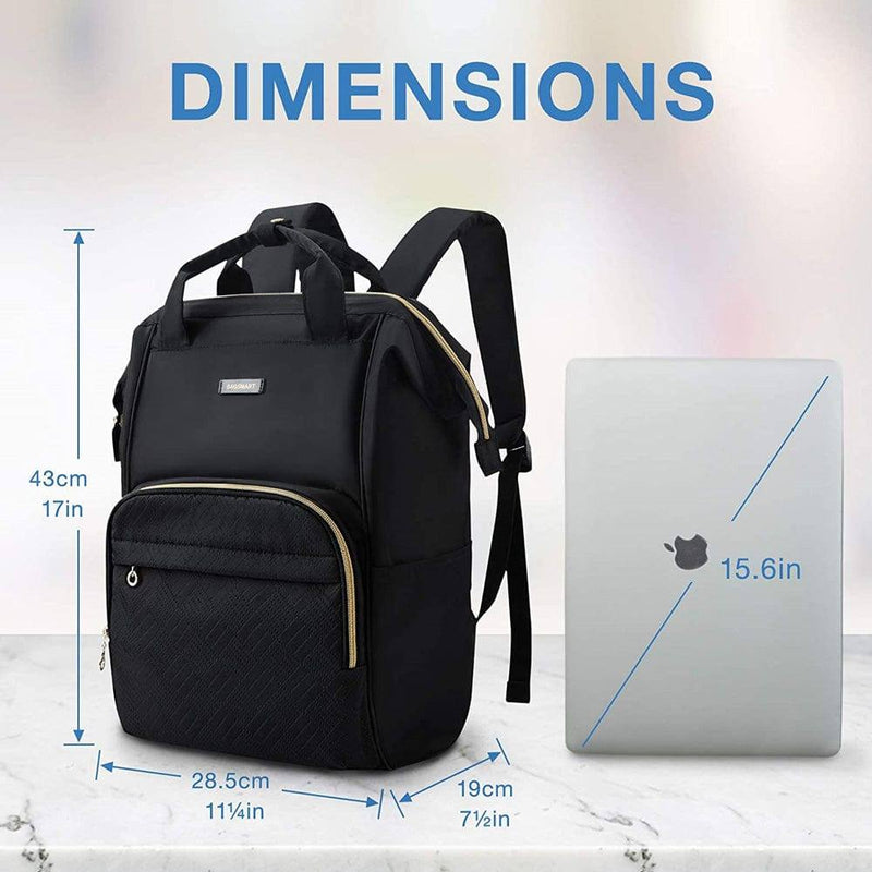 Bagsmart Zoraesque Laptop Backpack - Black - Modern Quests
