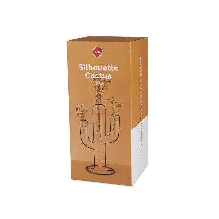 Balvi Cactus Silhouette Vase - Black - Modern Quests