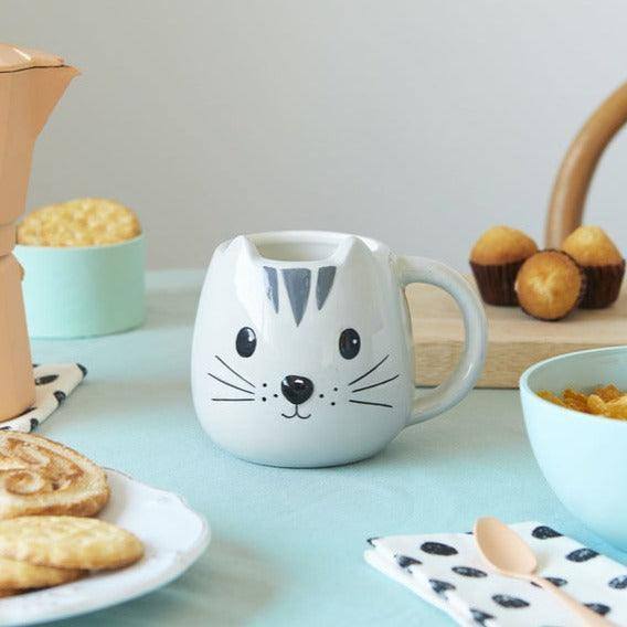 Balvi Ceramic Kitty Mug - Grey