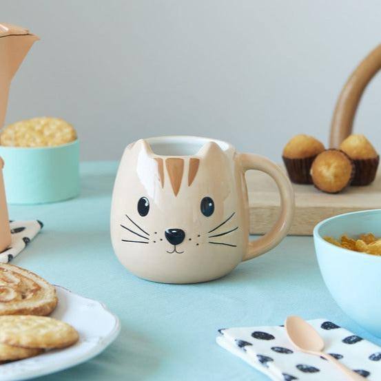 Balvi Ceramic Kitty Mug - Orange - Modern Quests