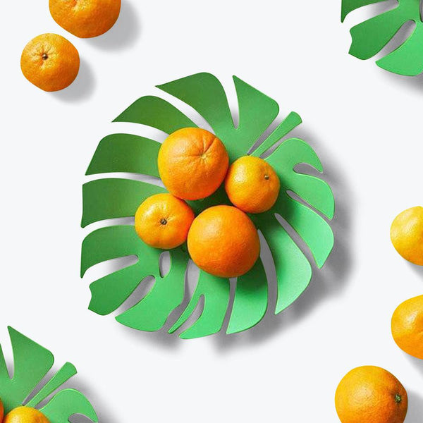 Balvi Monstera Leaf Fruit Platter - Green - Modern Quests