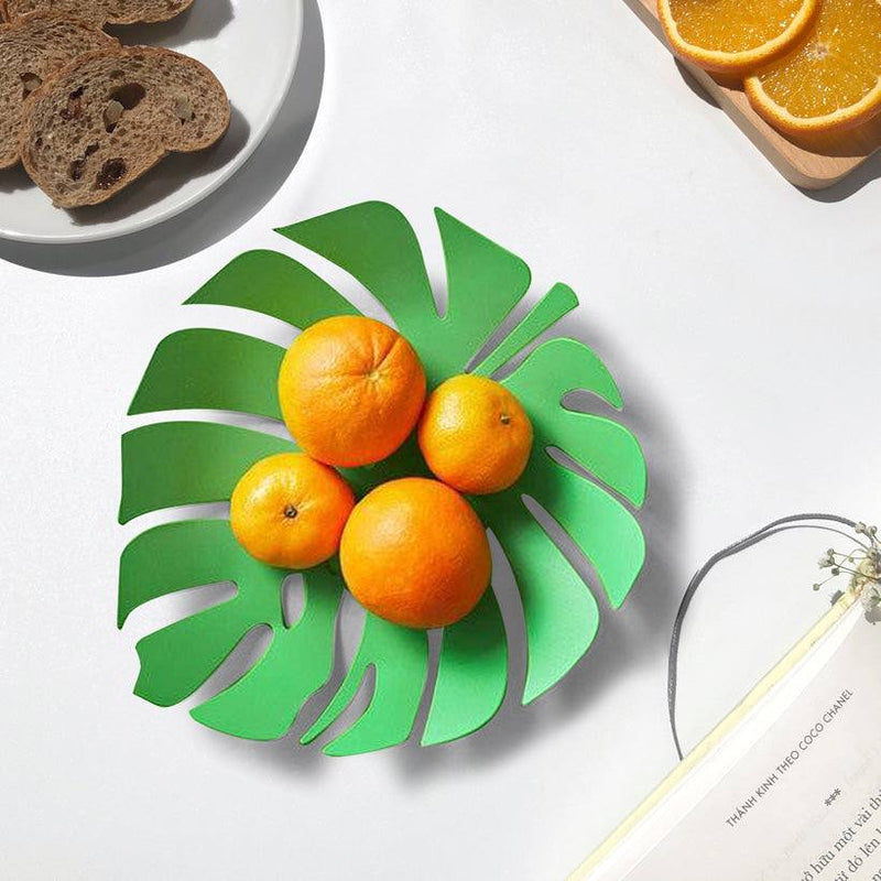 Balvi Monstera Leaf Fruit Platter - Green - Modern Quests