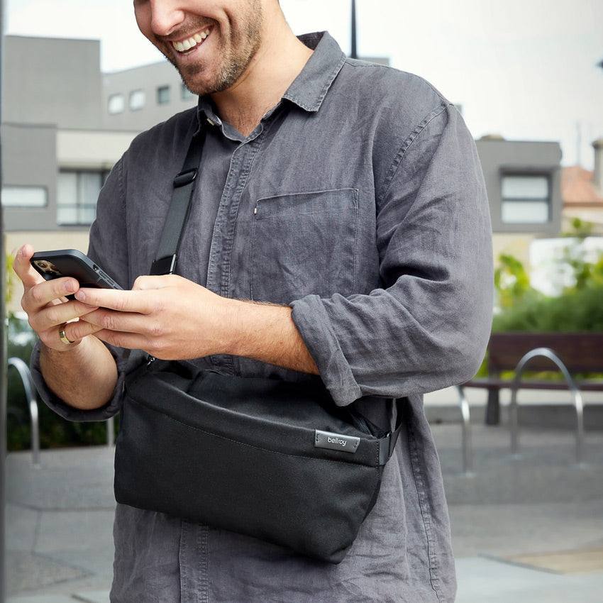 Bellroy Sling Bag 7L Melbourne Black Modern Quests