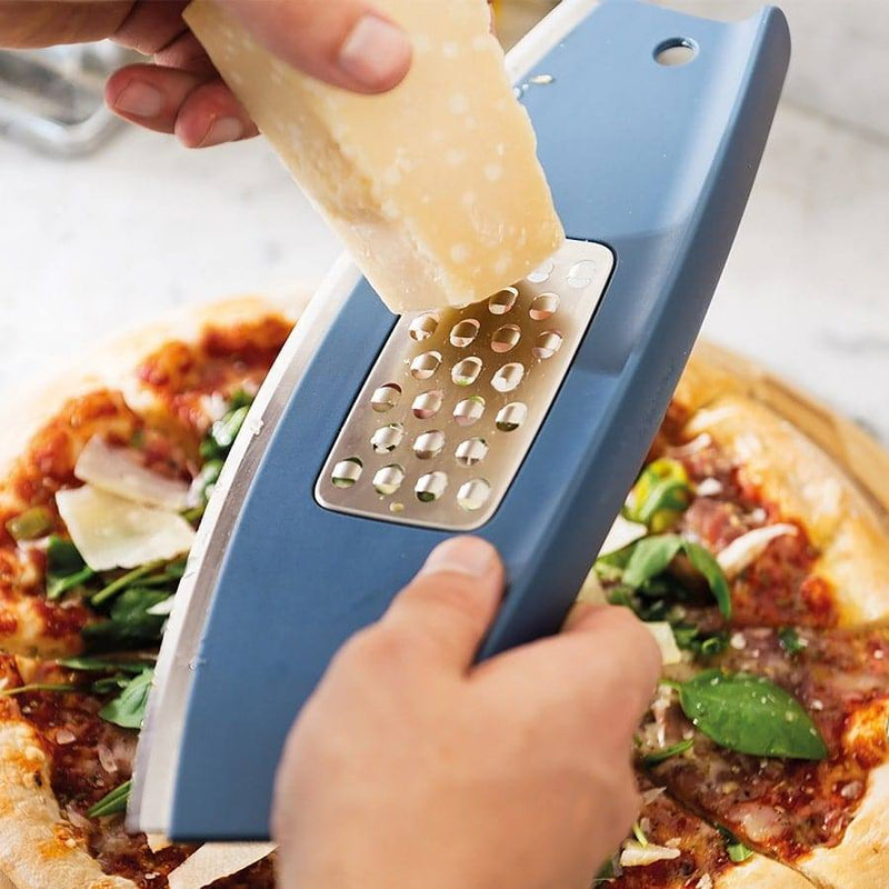 BergHOFF Pizza Slicer and Grater - Blue - Modern Quests