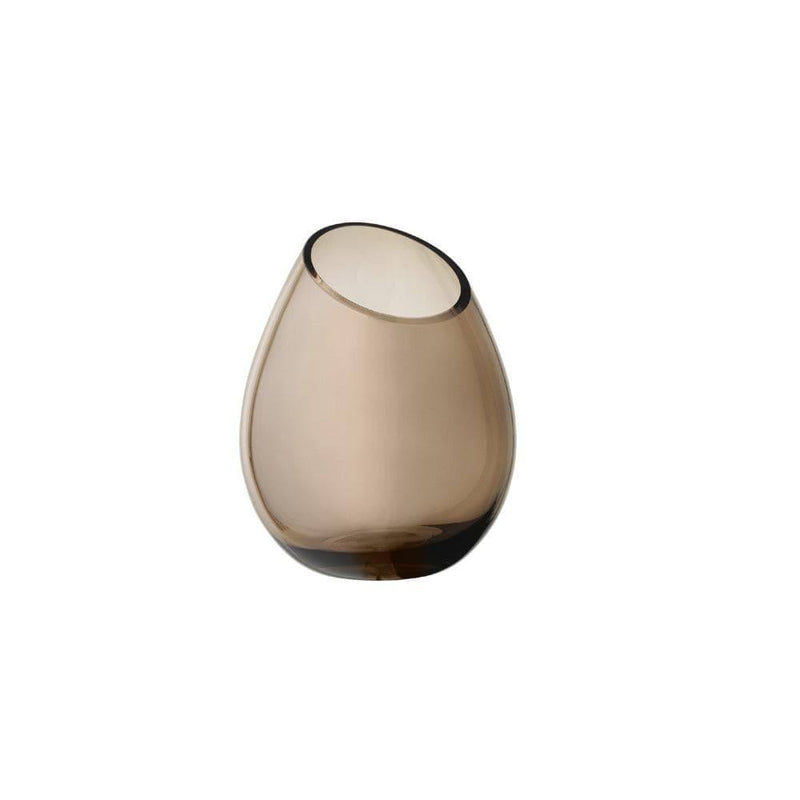 Blomus Germany Drop Handblown Glass Vase Medium - Coffee - Modern Quests