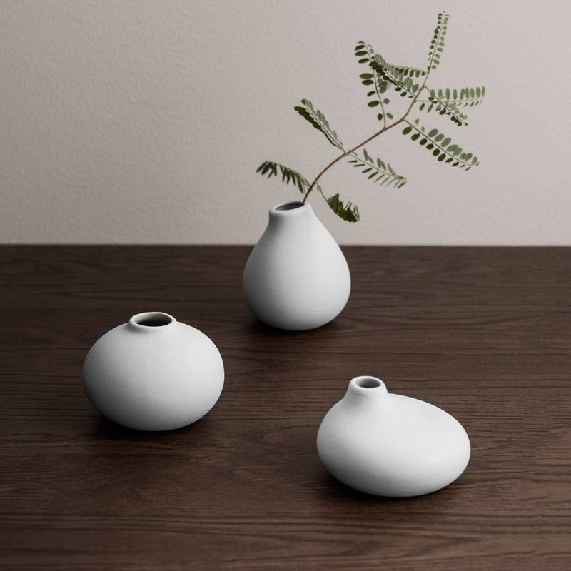 Blomus Nona Porcelain 3 Vases, Set Chip – of Quests Micro Mini Modern 