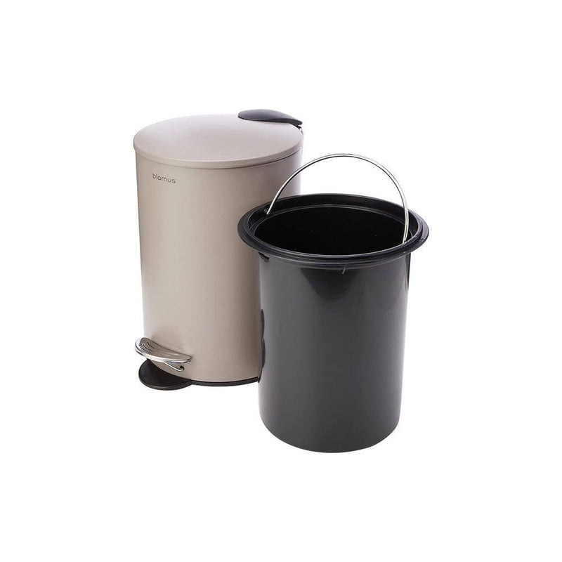 Blomus Germany Tubo Pedal Bin Small - Taupe - Modern Quests
