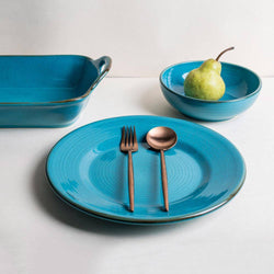 Casafina Portugal Sardegna Dinner Plate - Green Blue - Modern Quests