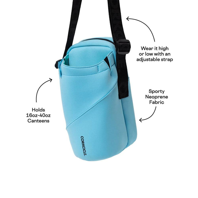 Corkcicle USA Crossbody Water Bottle Sling Bag - Santorini Neoprene