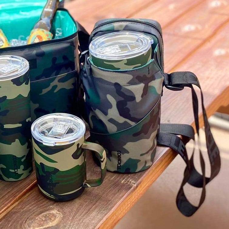 Corkcicle USA Crossbody Water Bottle Sling Bag - Woodland Camo - Modern Quests