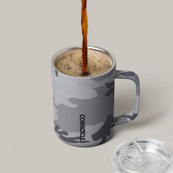 Corkcicle USA Insulated Coffee Mug - Grey Camo