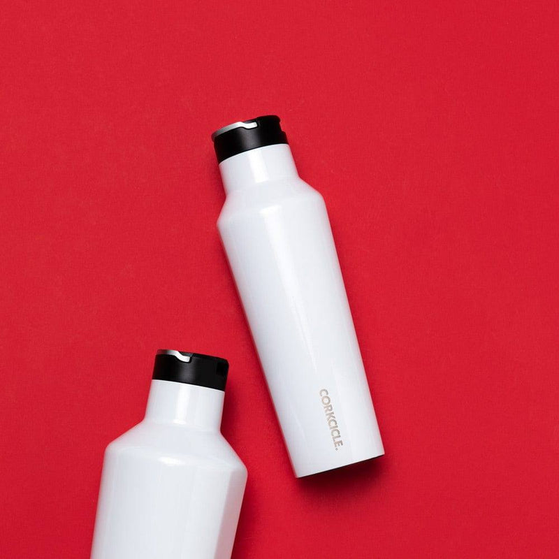 Corkcicle USA Insulated Sport Canteen 590ml - Gloss White - Modern Quests