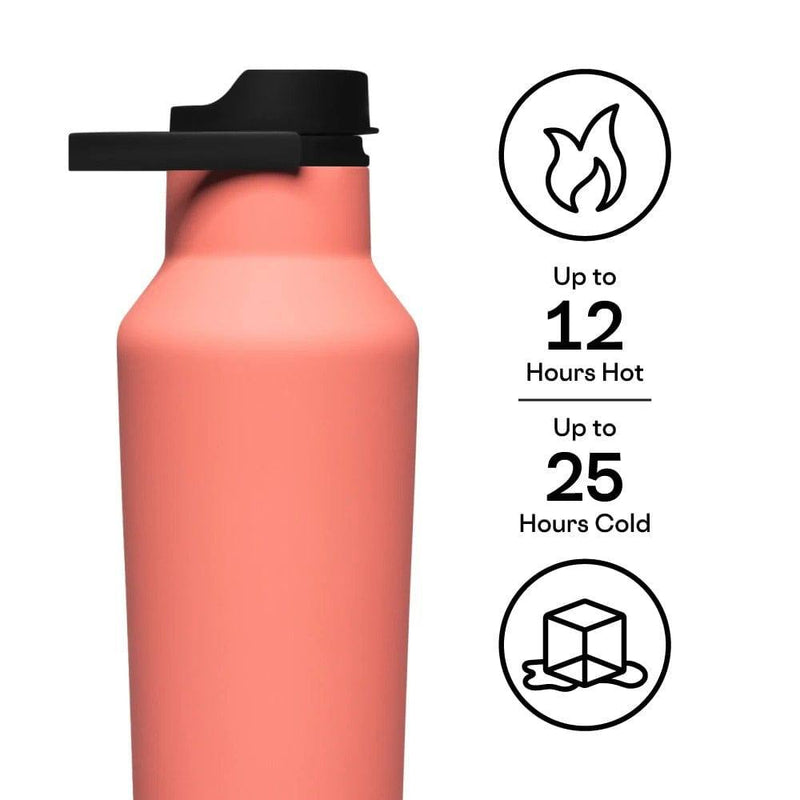 Corkcicle USA Insulated Sport Canteen 950ml - Neon Lights Coral - Modern Quests