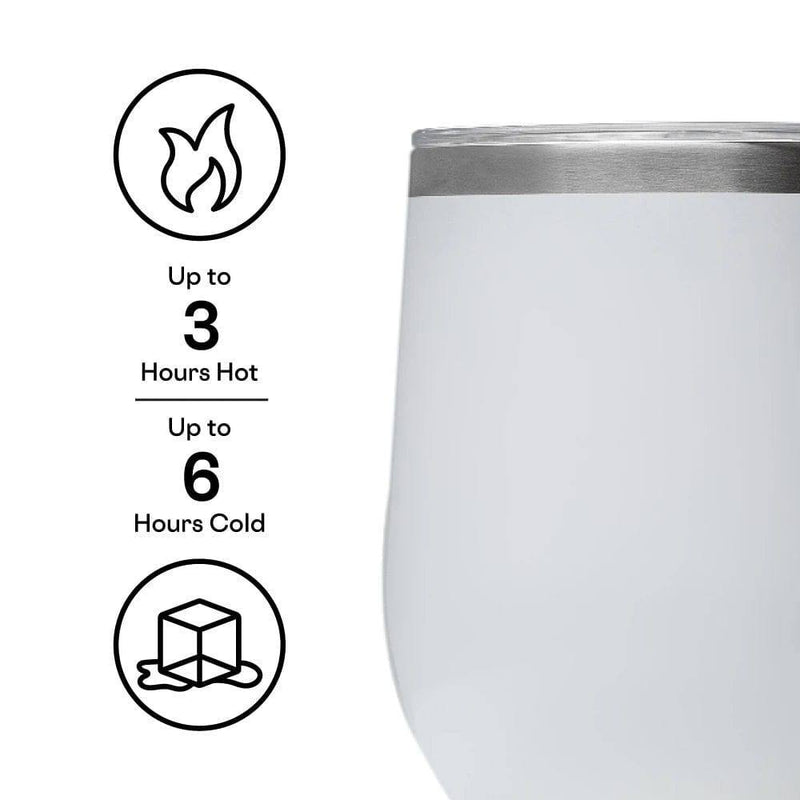 Corkcicle USA Stemless Insulated Cup - Snowdrift - Modern Quests