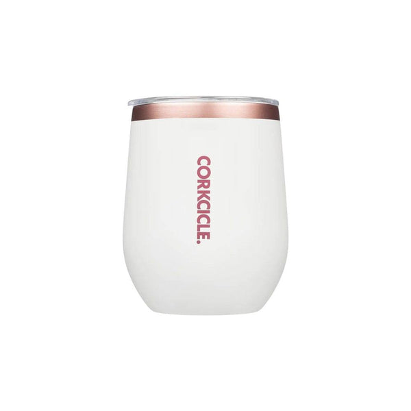 Corkcicle USA Stemless Insulated Cup - White Rose - Modern Quests