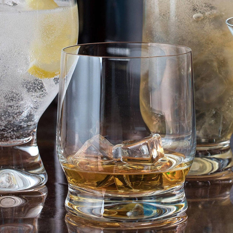 Dartington Crystal Home Bar Whiskey Tumblers, Set of 4 - Modern Quests