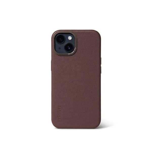 Decoded Leather Case for iPhone 14 - Brown - Modern Quests