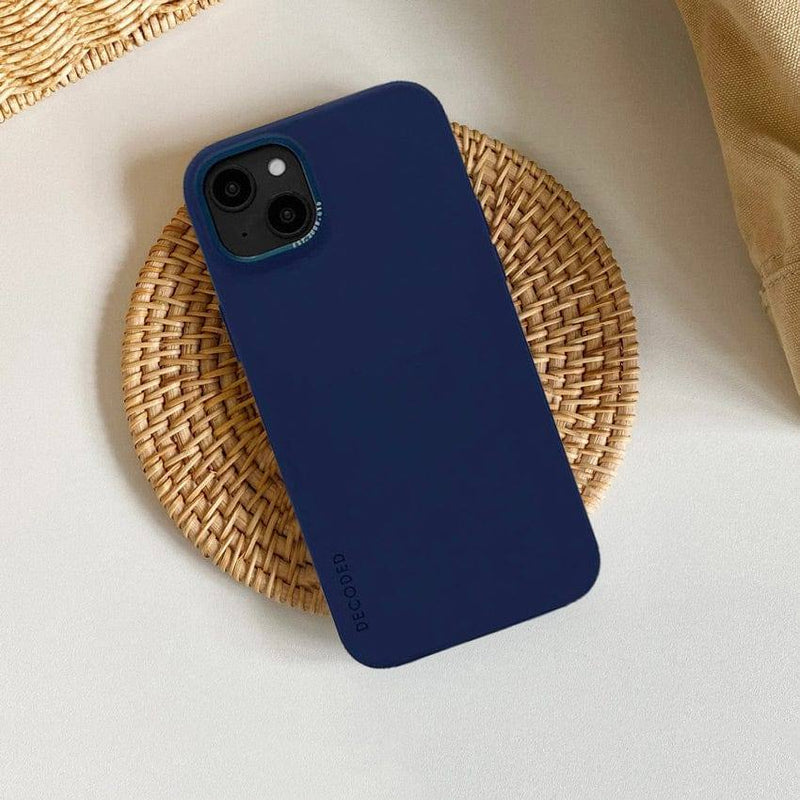 Decoded Silicone Case for iPhone 14 Plus - Navy