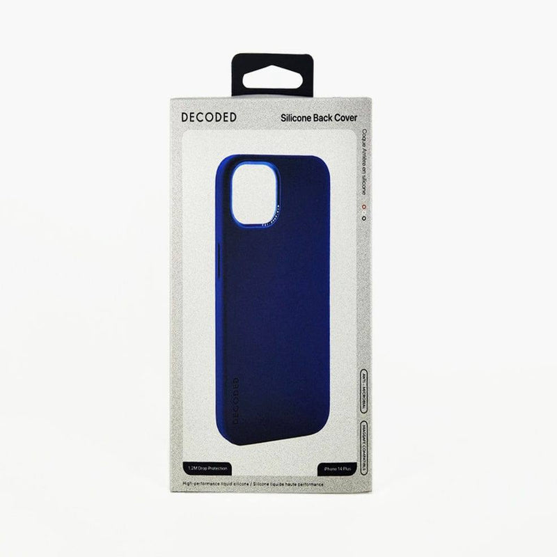 Decoded Silicone Case for iPhone 14 Plus - Navy - Modern Quests