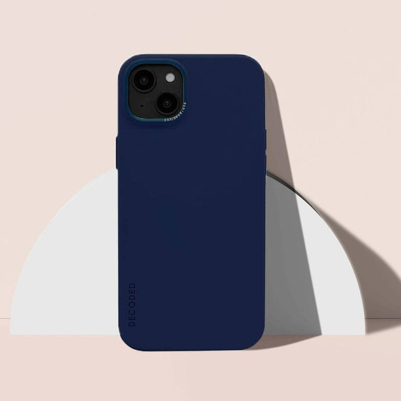 Decoded Silicone Case for iPhone 14 Plus - Navy