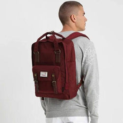 Doughnut Bags Macaroon Large Backpack - Wine Red - Modern Quests