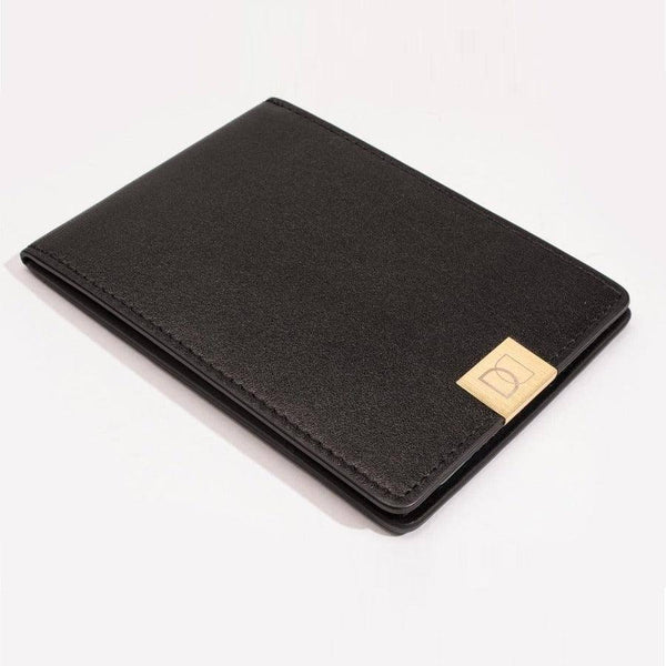 DUN Netherlands Slim Leather Wallet - Black Gold - Modern Quests