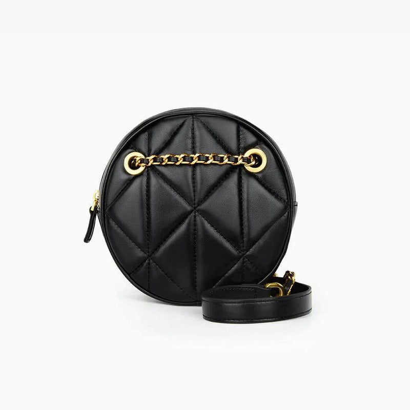 Ecosusi Melody Quilted Round Bag - Black