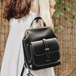 Ecosusi Petite Vintage Backpack - Black | Modern Quests