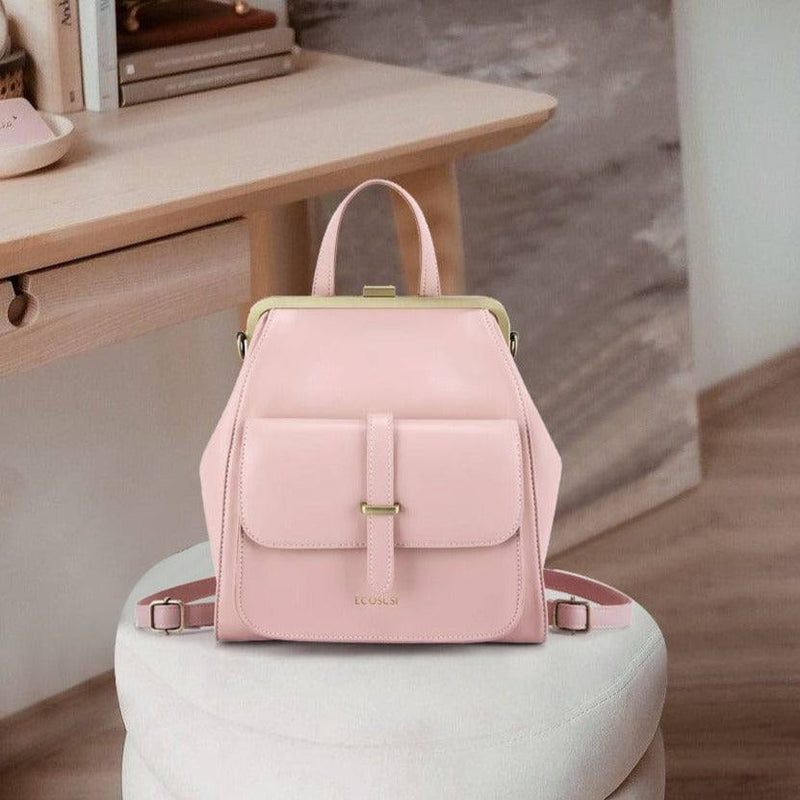 Ecosusi Petite Vintage Backpack - Pink