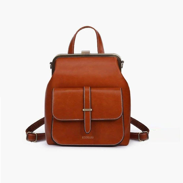 Ecosusi Petite Vintage Backpack - Tan