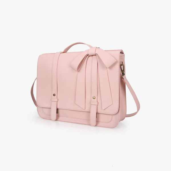 Ecosusi Vintage Bow Briefcase - Pink